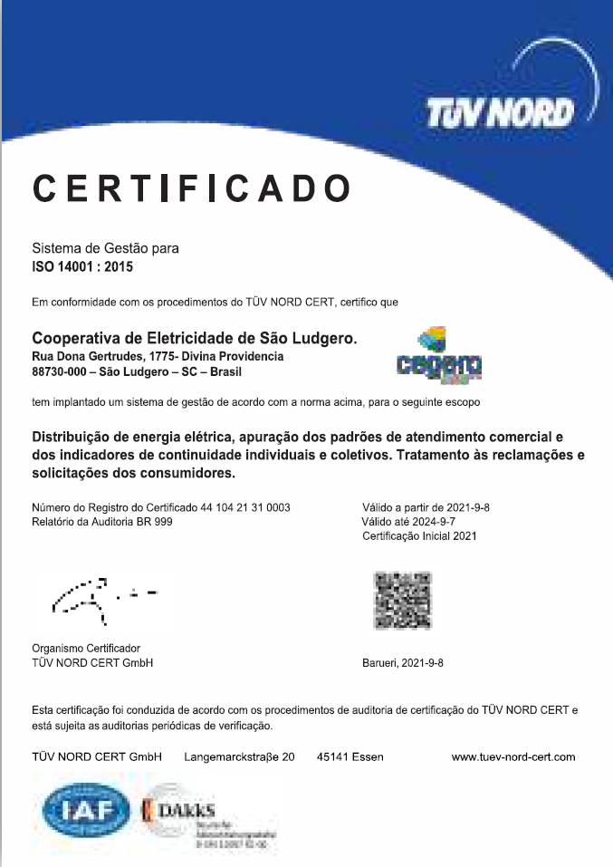 certificado CEGERO